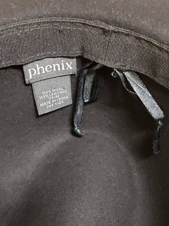 Phenix Black Wool Felt Wide Brim Fedora Hat - Nordstrom display picture 3